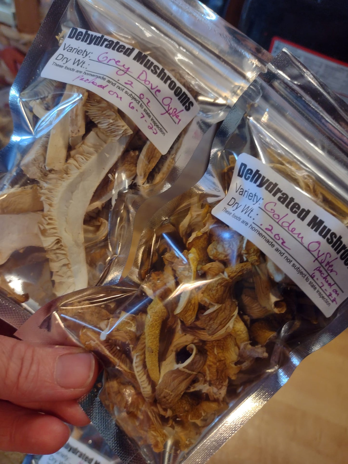Dehydrated Mushrooms